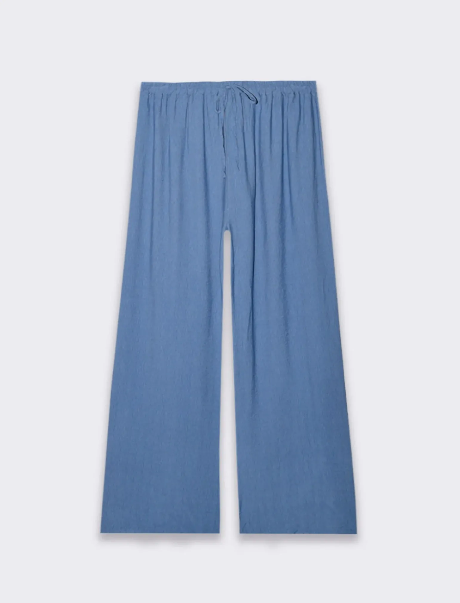 Donna Piazza Italia Pantaloni<Pantalaccio basico con elastico in vita e coulisse - Denim