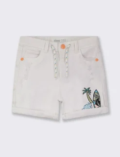 Piazza Italia Neonato<Pantaloncini con rotture e con ricami frontali -