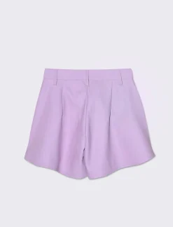 Piazza Italia Bambina|Gonne E Shorts<Pantaloncino modello farfalla in finta pelle - Lilla