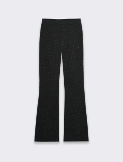 Donna Piazza Italia Pantaloni<Pantalone a zampa con strass applicati -