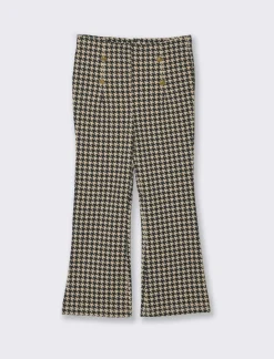 Piazza Italia Bambina|Leggings E Jogger<Pantalone a zampa in punto milano da bambina - Fantasia