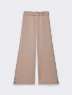 Piazza Italia Bambina|Leggings E Jogger<Pantalone ampio da bambina,tessuto bioelastico in cotone con culotte - biscotto