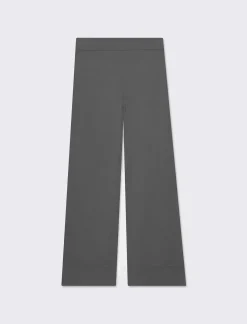 Donna Piazza Italia Donna|Pantaloni<Pantalone basico con elastico in vita sul retro - talpa