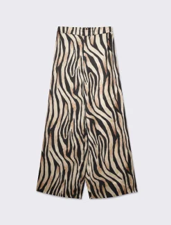 Donna Piazza Italia Donna|Pantaloni<Pantalone basico con elastico in vita - -oro