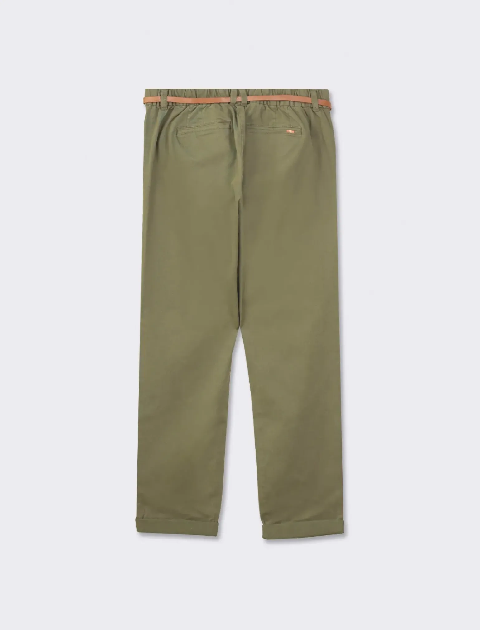 Donna Piazza Italia Donna|Pantaloni<Pantalone chino colorato con cintura e tessuto comfort elasticizzato, vestibilità regular - Ve.milit.