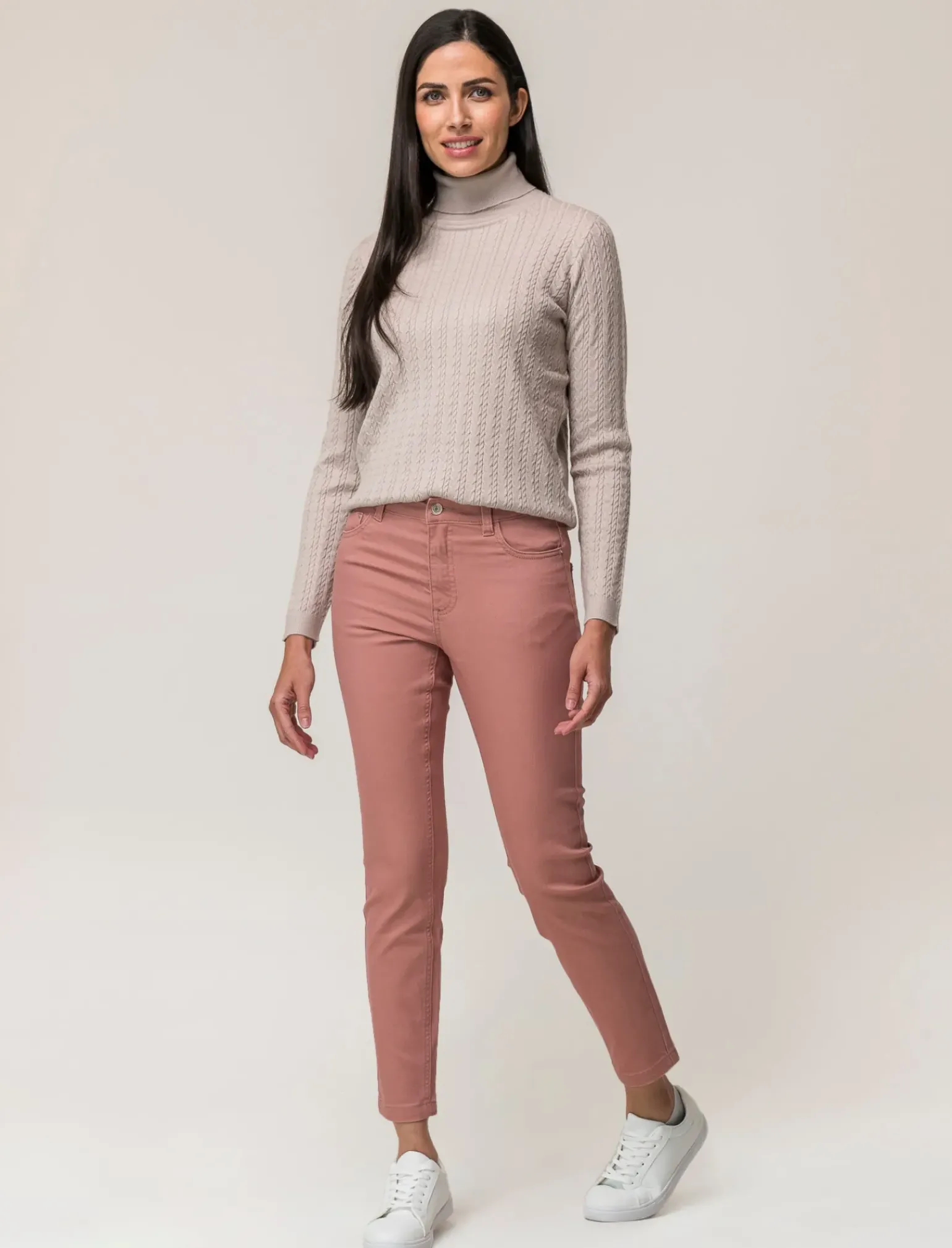 Donna Piazza Italia Donna|Jeans<Pantalone cinque tasche skinny vita regular - antico