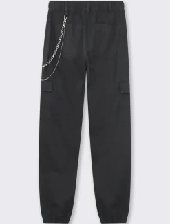 Donna Piazza Italia Donna|Pantaloni<Pantalone colorato con tasconi applicati e catena di tessuto elastico con vestibilita comfort -