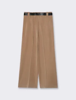 Donna Piazza Italia Pantaloni<Pantalone con cintura con elastico in vita - Cammello