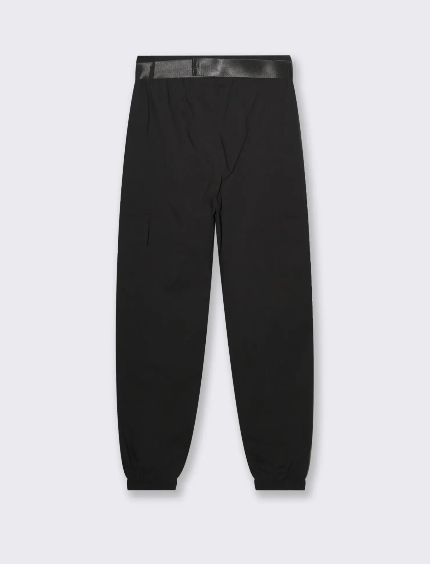 Piazza Italia Pantalone con cintura ed elasticon in vita modello cargo - Nero Online