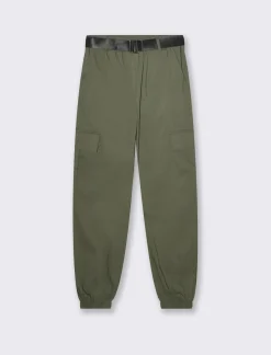 Donna Piazza Italia Donna|Pantaloni<Pantalone con cintura ed elasticon in vita modello cargo  - Ve.milit.