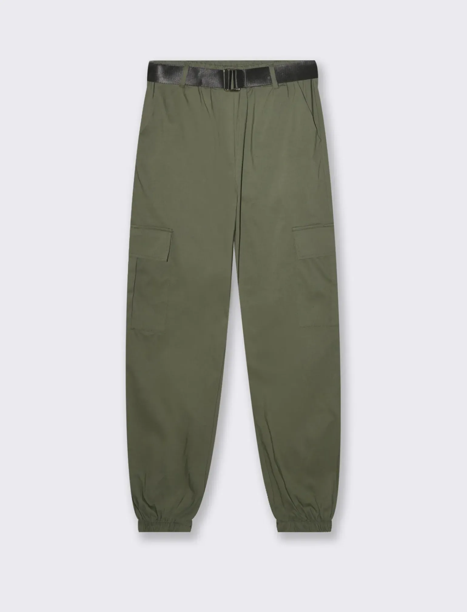 Donna Piazza Italia Donna|Pantaloni<Pantalone con cintura ed elasticon in vita modello cargo - Ve.milit.