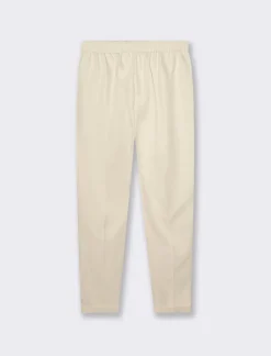 Donna Piazza Italia Donna|Pantaloni<Pantalone con elastico in vita sul retro con risvolto sulla caviglia - gesso