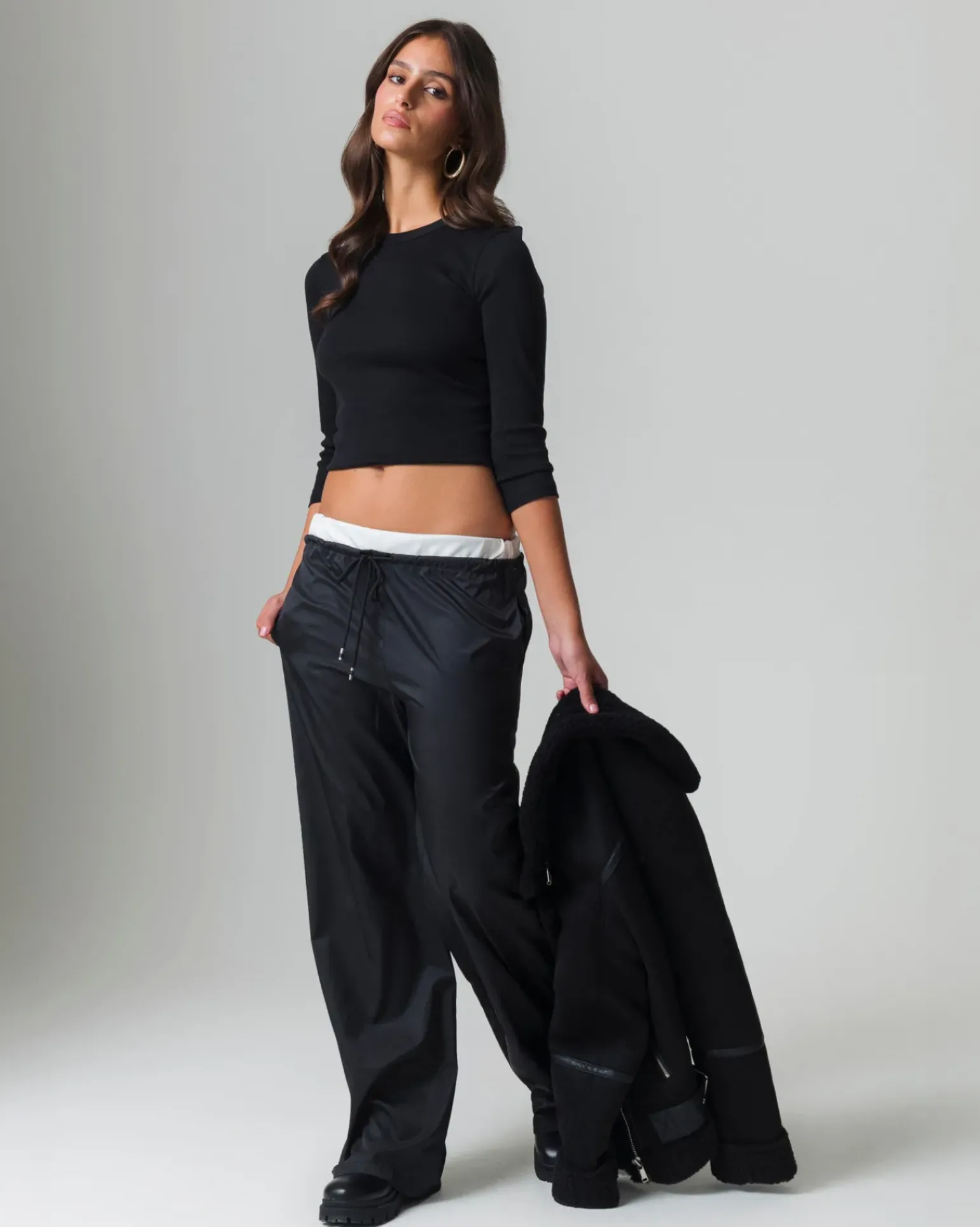 Donna Piazza Italia Donna|Pantaloni<Pantalone con inserti in vita e tasche all'americana -