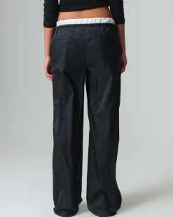 Donna Piazza Italia Donna|Pantaloni<Pantalone con inserti in vita e tasche all'americana -