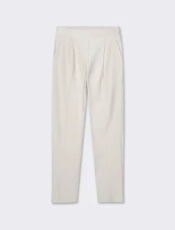 Donna Piazza Italia Pantaloni<Pantalone con tasche all'americana sui fianchi - burro