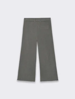 Piazza Italia Bambina|Pantaloni<Pantalone da bambina vestibilità ampia con orlo a taglio vivo in vita e al fondo -