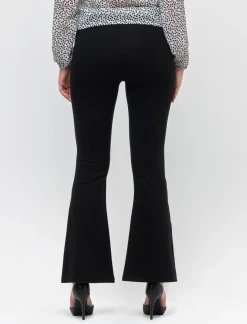 Donna Piazza Italia Donna|Pantaloni<Pantalone flare in punto milano con tasche finte -