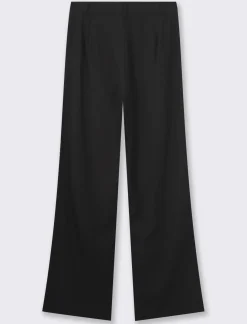 Donna Piazza Italia Pantaloni<Pantalone fromale modello a palazzo in tessuto fluido -