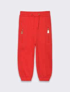 Piazza Italia Neonata<Pantalone in felpa con elastico al fondo e in vita, zip frontali e ricamo anteriore -