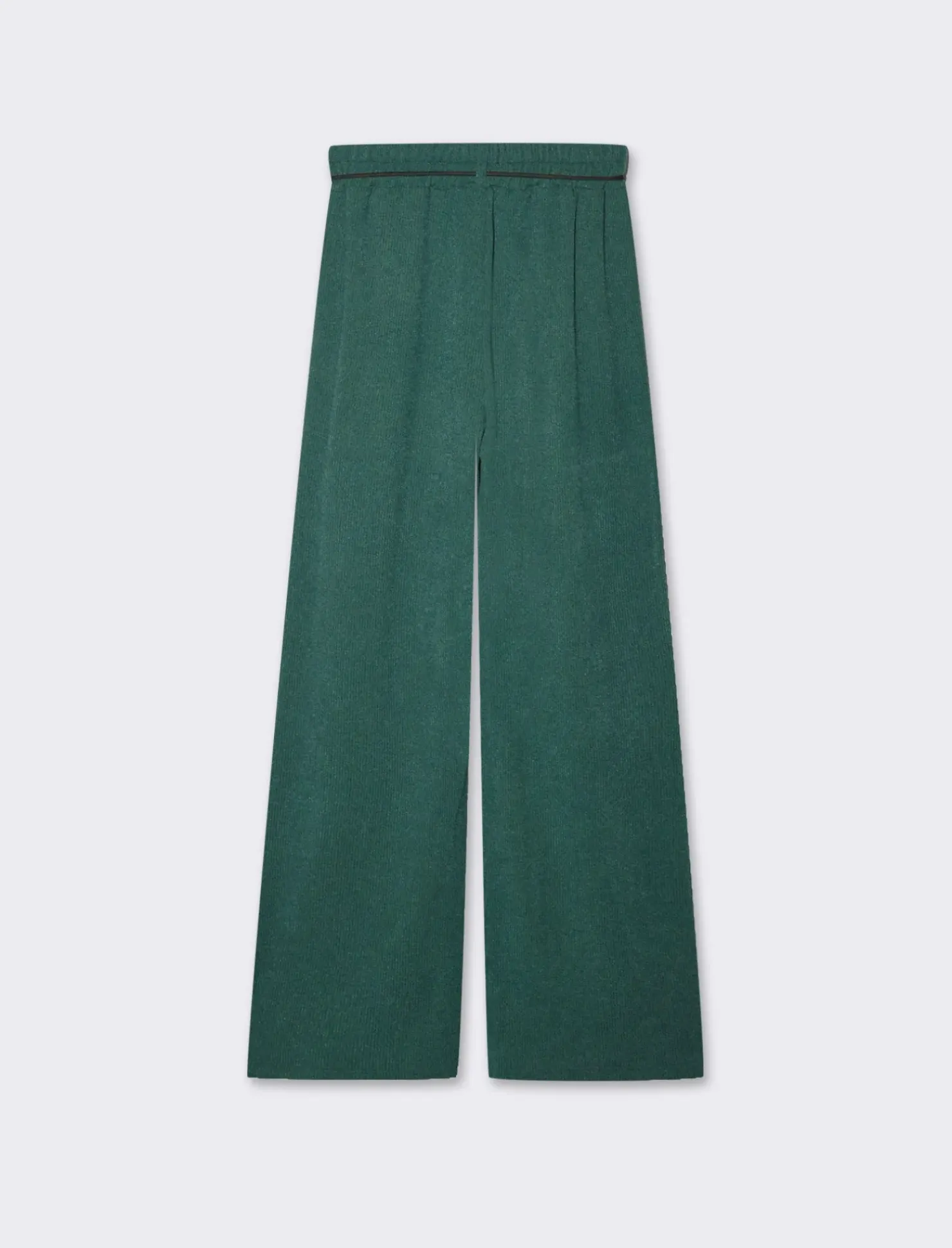 Piazza Italia Pantalone in maglia con cinturino - Verde Flash Sale