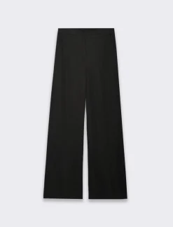 Donna Piazza Italia Pantaloni<Pantalone in tessuto elastico con tasche uomo - Nero