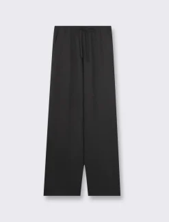 Donna Piazza Italia Pantaloni<Pantalone in tessuto fluido con elastico e coulisse in vita vestibilità straight -