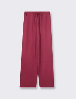 Donna Piazza Italia Pantaloni<Pantalone in tessuto fluido con elastico e coulisse in vita vestibilità straight - india