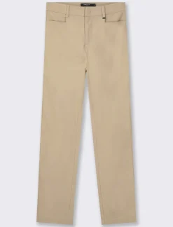 Donna Piazza Italia Donna|Pantaloni<Pantalone modello classico vestibilità slim con chiusura ganci e zip - Beige corda