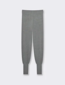 Donna Piazza Italia Donna|Pantaloni<Pantalone modello jogger con elastico alto in vita e coulisse - Grigio scuro