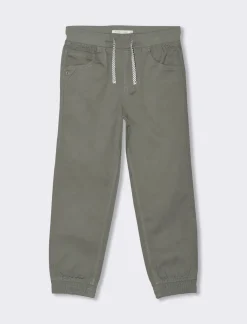 Bambino Piazza Italia Bambino|Pantaloni<Pantalone modello jogger con elastico a fondo gamba - militare