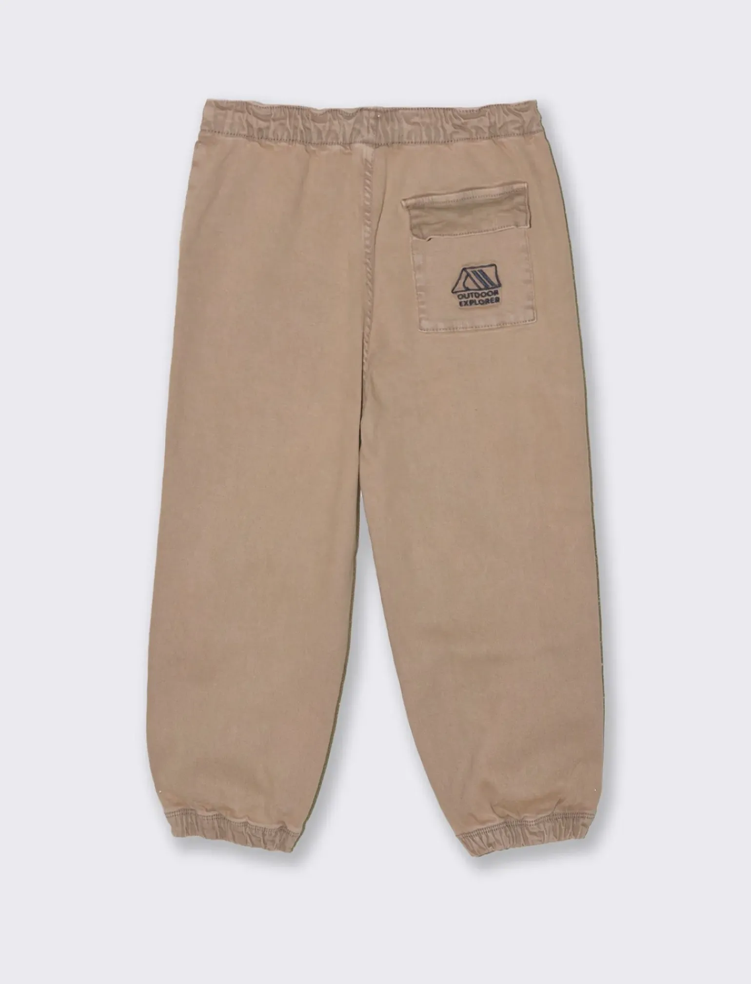 Bambino Piazza Italia Bambino|Pantaloni<Pantalone over size con elastico in vita e fondo gamba e pieghe sul davanti - Marrone tabacco