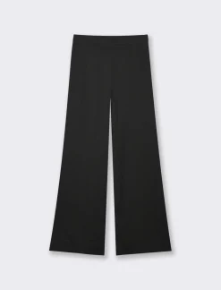 Donna Piazza Italia Donna|Pantaloni<Pantalone palazzo con chiusura con zip e bottoni. tasche americane sui fianchi -