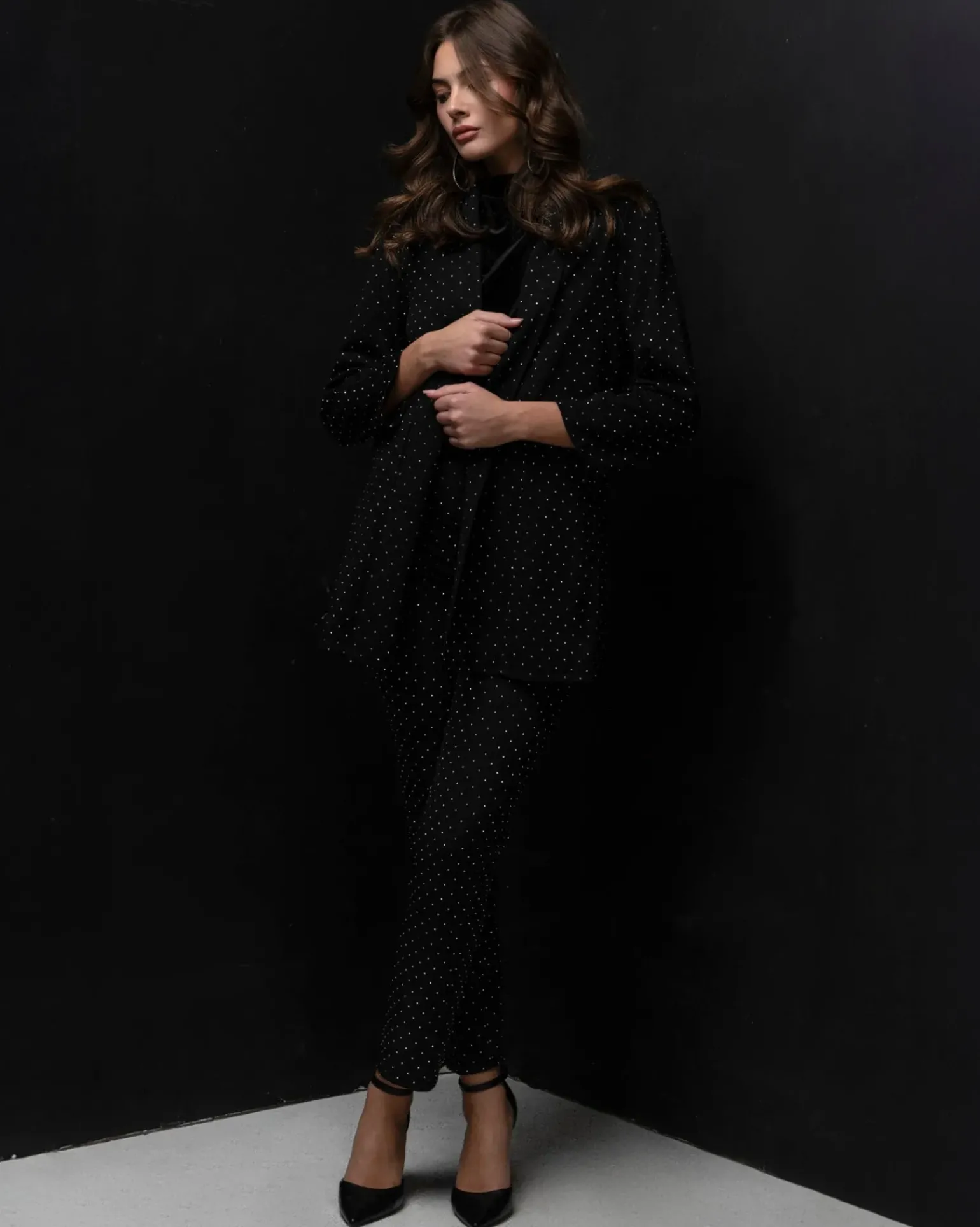 Donna Piazza Italia Pantaloni<Pantalone regular con strass applicati -