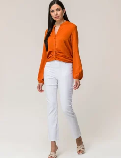 Donna Piazza Italia Donna|Jeans<Pantalone skinny cinque tasche high waist gamba dritta -