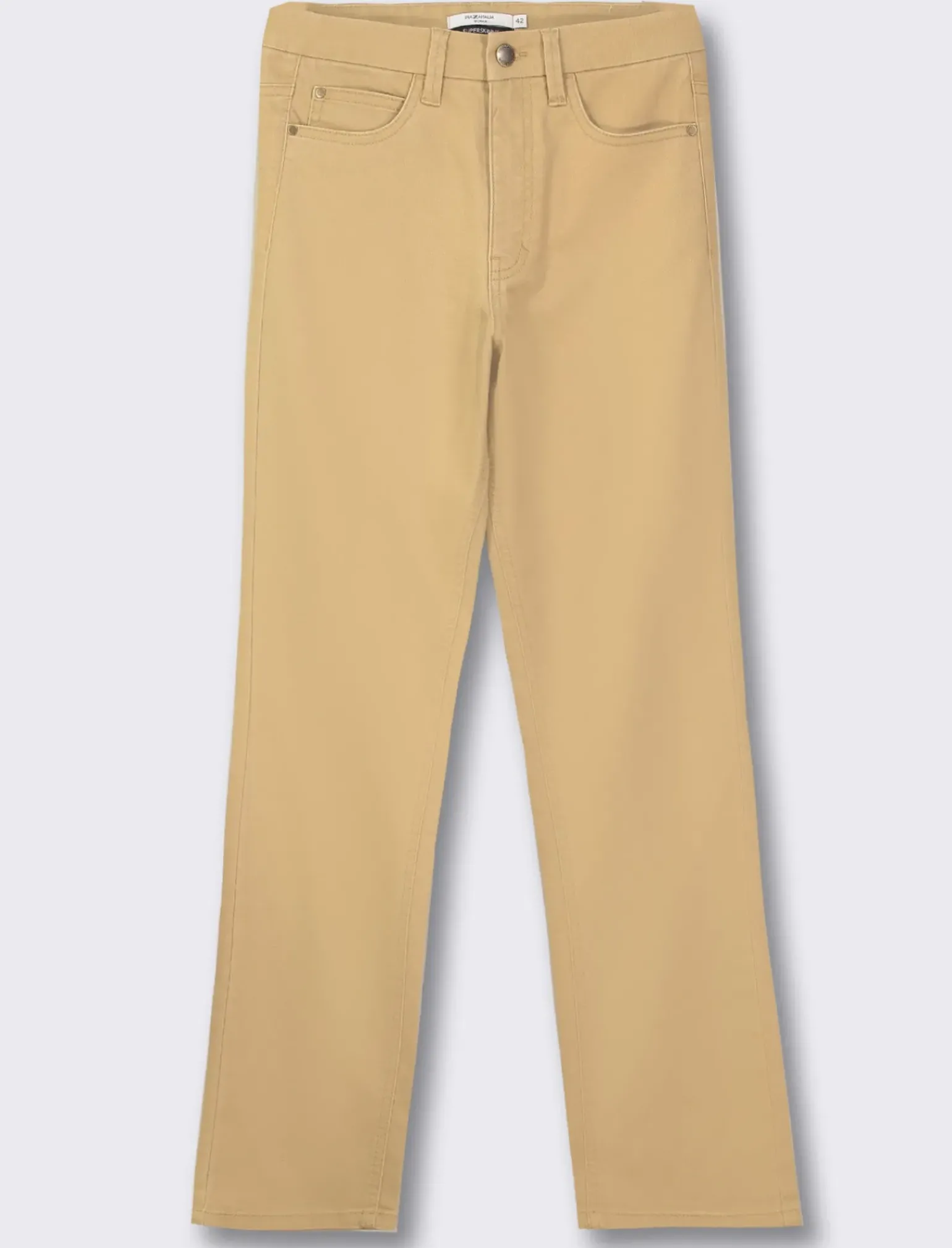 Donna Piazza Italia Donna<Pantalone skinny vita alta - fieno