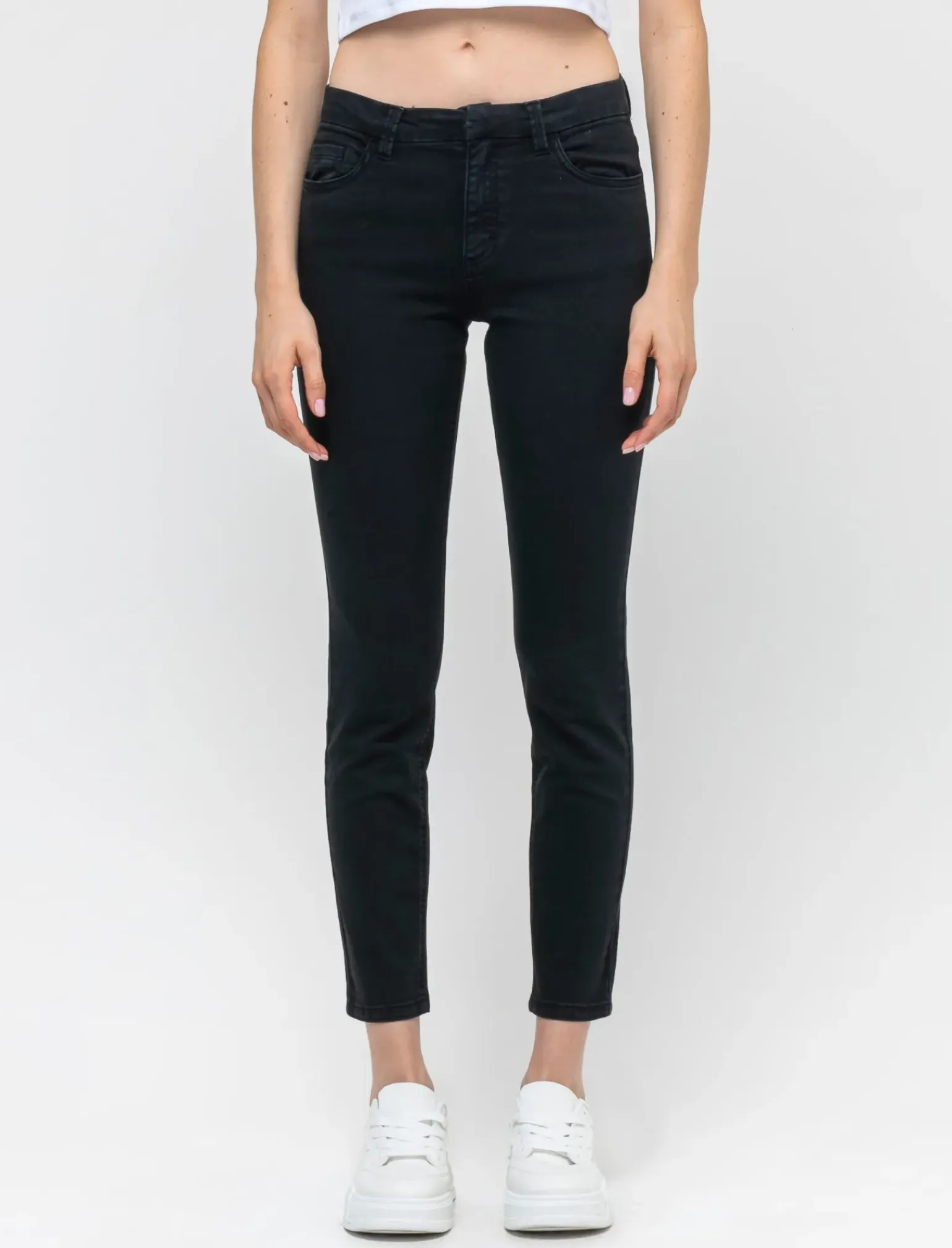 Donna Piazza Italia Donna|Jeans<Pantalone skinny vita alta -