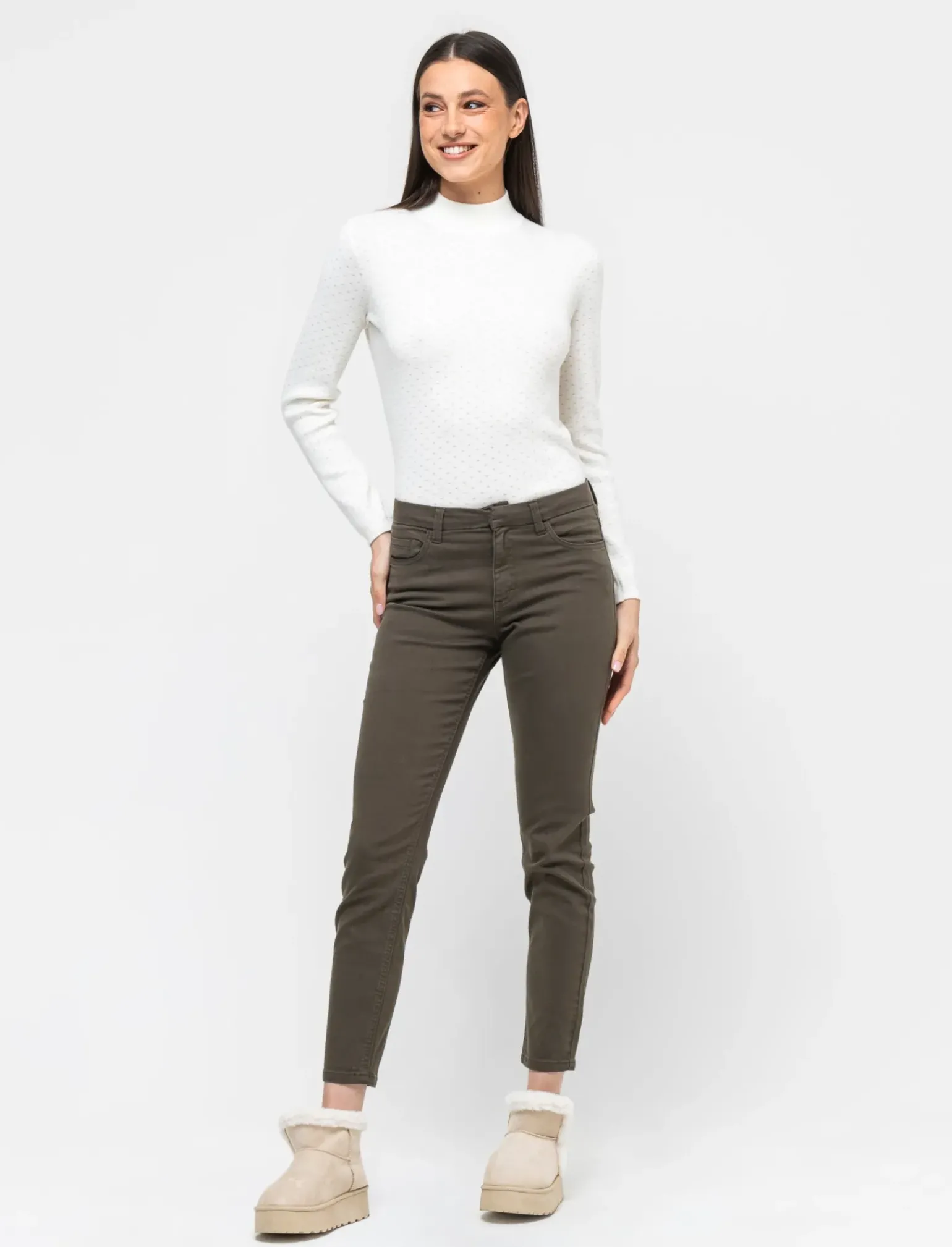 Donna Piazza Italia Donna|Jeans<Pantalone skinny vita alta - Ve.milit.