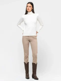 Donna Piazza Italia Donna|Jeans<Pantalone skinny vita alta - Caramello