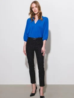 Donna Piazza Italia Donna<Pantalone slim con cintura - var 2