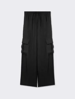 Donna Piazza Italia Donna|Pantaloni<Pantalone straight modello jogger con vita elastica regolabile e tasconi applicati -