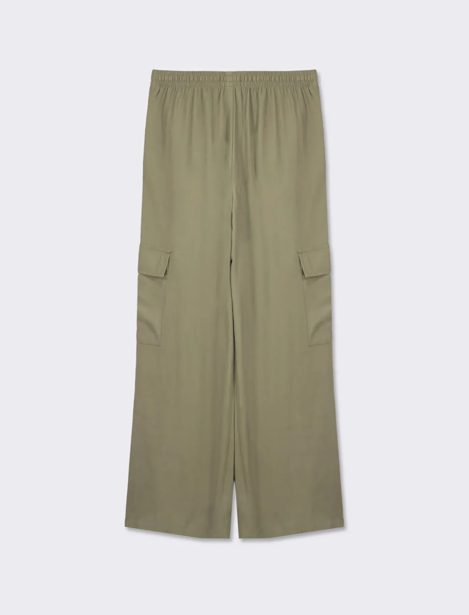 Donna Piazza Italia Donna|Pantaloni<Pantalone straight modello jogger con vita elastica regolabile e tasconi applicati - Kaky 1