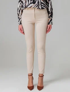 Piazza Italia Pantalone tessuto elastico con vestibilità slim - burro Bianco Clearance