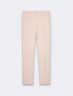 Piazza Italia Pantalone tessuto elastico con vestibilità slim - burro Bianco Clearance