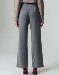 Donna Piazza Italia Donna|Pantaloni<Pantalone vita alta con banda laterale -