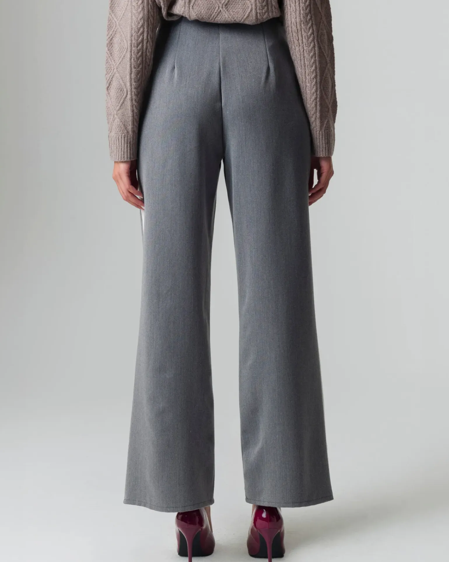 Donna Piazza Italia Donna|Pantaloni<Pantalone vita alta con banda laterale -