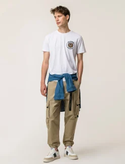 Uomo Piazza Italia Uomo|Pantaloni<Pantaloni cargo fit con tasche a filetto posteriori -