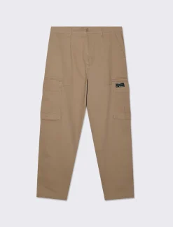 Uomo Piazza Italia Uomo|Pantaloni<Pantaloni cargo Relaxed fit con tasche a filetto - tortora