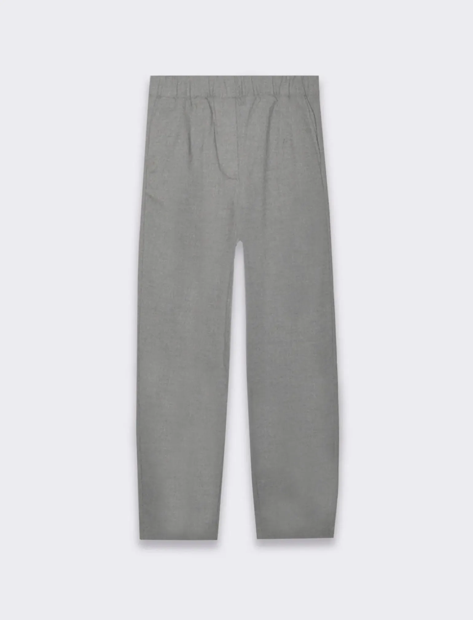 Donna Piazza Italia Donna|Pantaloni<Pantaloni carrot con elastico in vita e tasche frontali - Grigio melange