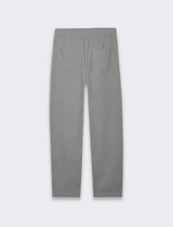 Donna Piazza Italia Donna|Pantaloni<Pantaloni carrot con elastico in vita e tasche frontali - Grigio melange