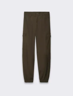 Uomo Piazza Italia Uomo|Pantaloni<Pantaloni chino con vita semi elasticizzata - kaki